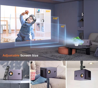 Android 12 Projecteurs de jeux vidéo Full Hd 4K Smart WIFI Home Cinéma Portable Mini Projecteur de téléphone portable