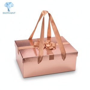 กล่องของขวัญแข็งแรงทนทาน ELEPHANT ชุดกล่องบรรจุภัณฑ์กระดาษแข็งพรีเมียม เคลือบเงา ผลิตจากกระดาษเคลือบ รีไซเคิลได้ ผู้ผลิตกล่องใส่ของขวัญ - Product Image 1