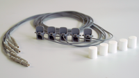 Bouchon d'électrode EEG détachable sans gel à base de solution Saline pour BCI , qEEG et neofeedback