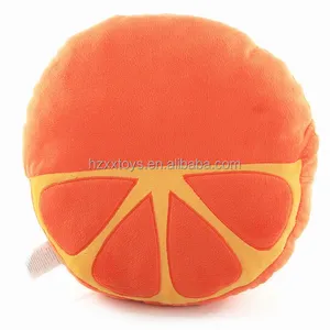 Orange fruit shaped cushion plush pillow