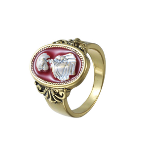 ZRM Fashion Dark Souls Rings, bagues vintage en alliage plaqué rhodium, design paix, bijoux cosplay pour hommes, femmes, cadeaux unisexes - Product Image 3