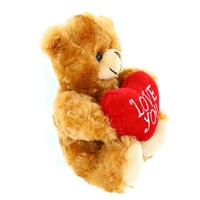 L Je t'aime coeur rouge gros ours en peluche vente en gros ours en peluche fête des mères ours en peluche poupée saint valentin