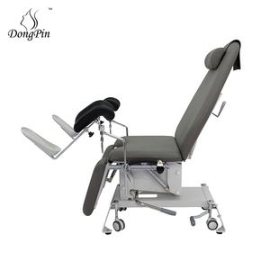 Hydraulische gynaecologische onderzoekstoel met omkeerbare hendel, verplaatsbaar medisch bed voor ziekenhuisgebruik - Product Image 1