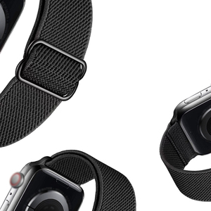 Cinturino elastico in Nylon Solo Loop per <span class=keywords><strong>Apple</strong></span> <span class=keywords><strong>Watch</strong></span> Series 5 <span class=keywords><strong>6</strong></span>, cinturino intrecciato elasticizzato regolabile per iWatch 7 8 9 - Product Image 2