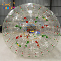Rouleau aquatique gonflable Winsun à prix d'usine, boule roulante humaine personnalisée en TPU/PVC pour parcs aquatiques, pour enfants et adultes