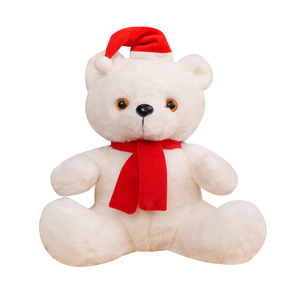 Nouvel ours en peluche de Noël chantant avec éclairage LED, cadeau de Noël, vente en gros, OEM personnalisé - Product Image 2