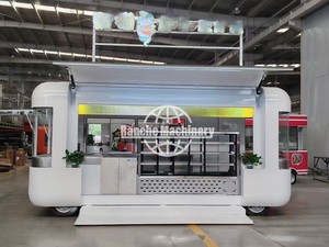 EU USA Standard Grill <b>BBQ</b> Smoker Fast Food Ice Cream Stainless Steel Food Truck Mobile Kitchen Fully Equipped Snack Food Hotdog - Product Image 2