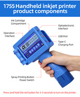 Machine de codage portable multi-langues YAOMATEC 12,7 mm avec écran tactile, prise en charge du code QR, impression de la date d'expiration et du logo