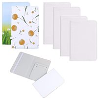 Housse Porte-Passeport à Sublimation Vierge DIY, Étui de Portefeuille pour Cartes d'Affaires, Cartes de Crédit, Cartes d'Embarquement, LOGO Personnalisé