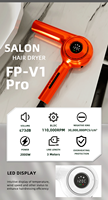 Aksesoris Pengering Rambut Dc Gun 1800 Watt Chrome Wave Solano Produsen Italia General Electric Suku Cadang Hard Top untuk Pengering