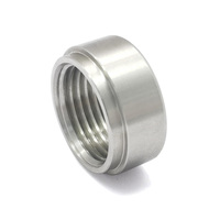 Écrou à souder en acier inoxydable 304, filetage 1/2 NPT, usiné CNC, pour installation personnalisée sur échappement automobile et moto