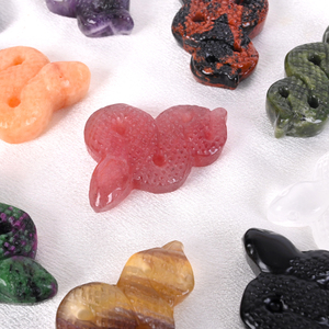 Vente en gros de statues de serpent en cristal écologiques, technique de mosaïque en blocs et cubes, pierre sonore pour la décoration intérieure Feng Shui - Product Image 5