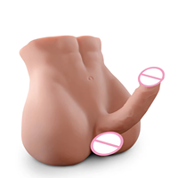 2024 Hochwertiger Realistischer Dildo-Torso Sexspielzeug Männlicher Torso Mit Großem Dildo Sexpuppen Masturbationsgeräte für Erwachsene Frauen oder Schwule