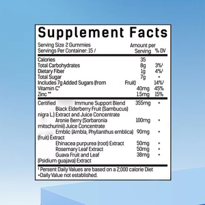 Las gomitas de zinc con vitamina C de saúco de etiqueta privada con fórmula avanzada promueven la función inmune Gummy Candy - Product Image 5