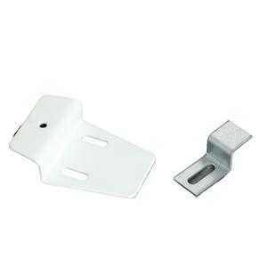 <b>White</b> Metal Z Shape Hanging <b>Bracket</b> For Bathroom Vanity Wall Cabinet Installation Heavy Duty Adjustable Support Hardware - Product Image 2