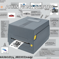 AIYIN AT241 Imprimante Thermique Vêtements Entretien Étiquette Machine D'impression pour Tissu et Ruban Satin Fabricant de Ruban en Stock