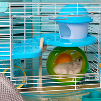 Kandang Hamster Roborowski 27 X 21 X 27 cm Tempat Minum Kecil Mangkuk Pakan