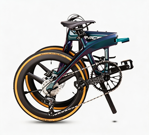 Bicicleta Plegable de <span class=keywords><strong>Carbono</strong></span> Completo de 20 Pulgadas, Toray T700+T800, 10 Velocidades, Freno Hidráulico de Tres Radios, Bicicleta Urbana Ultraligera para Adultos - Product Image 3