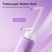 Bidet de voyage portable à main pour toilettes, bouteille de lavage péri-rectal moderne avec buse rétractable, écologique et facile à installer