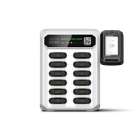 Offre Spéciale Station de location de batterie externe personnalisable à 12 emplacements POS Distributeur automatique de charge rapide pour téléphone portable