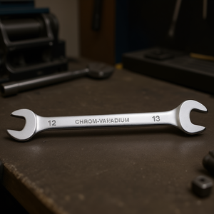 Clé fixe chromée Fervi 12x13mm en chrome vanadium poli miroir - Product Image 3