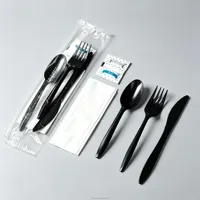 Prix d'usine PP2.5G Couverts de camping jetables (cuillère et serviette) OEM Biodégradables en amidon de maïs