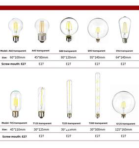 <span class=keywords><strong>Ampoule</strong></span> LED tubulaire courte en forme de <span class=keywords><strong>tube</strong></span> T45 Filament E26 <span class=keywords><strong>E27</strong></span> 2200K 2700K 6500K Ampoules LED à intensité variable - Product Image 6