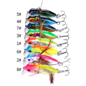 เหยื่อตกปลาปลอมพลาสติกแข็ง KC004 4.5ซม. 3.4กรัมตัวต่อรูปผึ้ง - Product Image 2