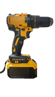 Perceuse à percussion sans fil multifonctionnelle 21V à vitesse variable personnalisable, moteur sans balais, OEM ODM, rechargeable, batterie lithium 10mm, deux batteries 60
