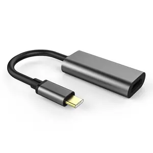 Kabel adaptor konverter HDTV 1080P Pria Wanita, kabel adaptor Usb 3.1 Tipe C ke HDTV