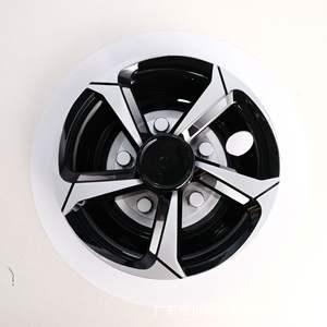 Ensemble de quatre enjoliveurs de roues universels en ABS de 8 pouces avec finition chromée pour voiturettes de golf, Club Car, EZ GO, YAMAHA - Product Image 4