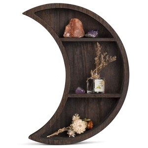 Étagères murales personnalisées, flottantes en forme de lune, pour le <span class=keywords><strong>bureau</strong></span>, la cuisine, la salle d'étude, le <span class=keywords><strong>rangement</strong></span> et l'été - Product Image 1