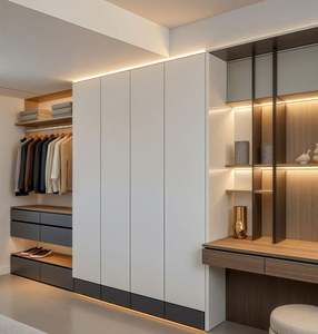 Armoire de chevet grande capacité, armoire de chambre à coucher personnalisée, mobilier de chambre à coucher luxueux - Product Image 6