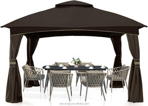 ABCCANOPY-Gazebo en acier robuste avec <span class=keywords><strong>moustiquaire</strong></span> <span class=keywords><strong>pour</strong></span> l'extérieur, pare-soleil, couverture de patio imperméable <span class=keywords><strong>pour</strong></span> <span class=keywords><strong>terrasse</strong></span> de jardin - Product Image 3