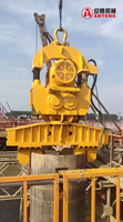 Pile de tôle électrique mini pelle marteau d'empilage marteau vibro pour palplanche conduite hydraulique vibratoire dr grue pince