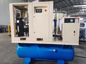 Equipos Industriales, Compresor de <span class=keywords><strong>Aire</strong></span> de Tornillo Todo en Uno de 15KW/20HP de Velocidad Fija con Tanque Secador para Máquina de Empaquetado de Papel - Product Image 2