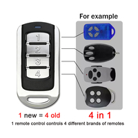 Duplicador de Control Remoto Universal de Código Variable 433MHz, Metálico y Protector, para Abridor de Puerta de Garaje y Portón, con 4 Botones