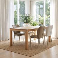 Chaise de salle à manger en cuir coloré de haute qualité, mobilier moderne durable et écologique avec pieds en métal pour appartement