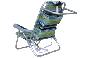 <span class=keywords><strong>Silla</strong></span> de Playa Plegable de Aluminio Portátil para Exteriores, <span class=keywords><strong>Silla</strong></span> <span class=keywords><strong>Reclinable</strong></span> con Cordones, Asiento Bajo, Plegable, Tipo Mochila - Product Image 2