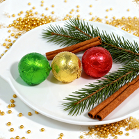 Nouvelle conception d'usine, coffret cadeau de 6 bains de Noël biologiques, logo personnalisable, parfums, OEM/ODM acceptés, vente en gros en vrac, fêtes