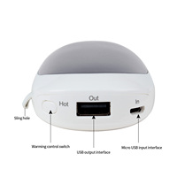 Chauffe-main rechargeable usb avec batterie portable, prix bas, 2019