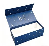 Boîte rigide en forme de livre avec logo personnalisable, matériaux recyclés et pelliculage brillant