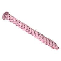Ninghao Plug urétral en verre fileté rose court, diamètre 5-12mm, jouet pour adultes pour entraînement de couple