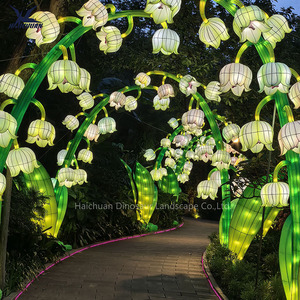 2026 nouvel an lunaire chinois LED arche lumineuse en forme de fleur pour parc extérieur exposition Festival fleur lanterne décoration - Product Image 2