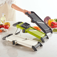 Keuken Handheld Roestvrijstalen Mes Vegetarische Snijder Fruit Aardappel Hakselaar Mandoline Slicer Groente Rasp Snijmachine