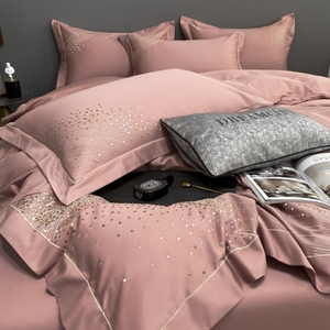 Parures de Housse de Couette en Coton à Broderie Personnalisée Avec Taie(s) d'Oreiller Pour Hôtel et Maison - Product Image 2