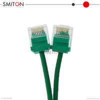 Cordon de raccordement Ethernet Cat6a mince et flexible 10G 550MHz 28AWG en cuivre pur Cat6a UTP pour armoire réseau