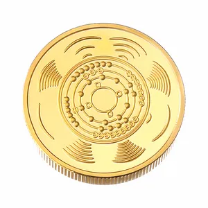 Moneda de desafío personalizada de metal 3D conmemorativa en blanco latón oro plata para grabado láser