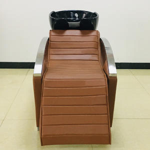 Luxus elektrische Haar wäsche Massage stuhl Beauty Salon Schwarz Braun Rosa Weiß Schwarz Keramik Becken Edelstahl <span class=keywords><strong>Shampoo</strong></span> Schüssel - Product Image 4