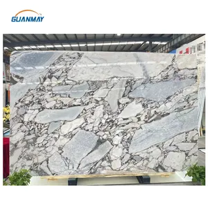 Wholesale Calacatta Viola White Marble For Coffee Table Top and Tea Table And Viola Calacata Marble Bench